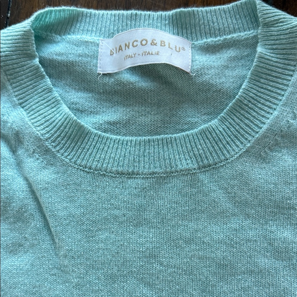 Bianco & Blu Mint Green Sweater